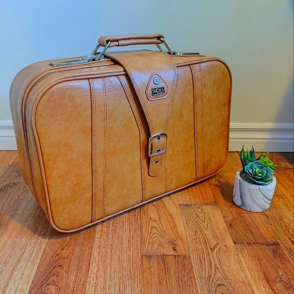 Vintage Leather Suitcase